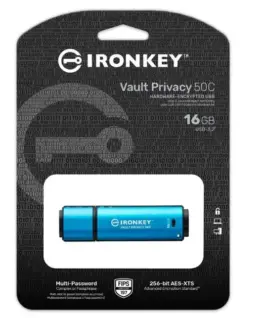 Alternative view of Kingston Pendrive 16GB IronKey Vault Privacy 50C AES-256 FIPS-197