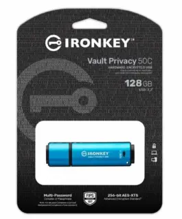 Alternative view of Kingston Pendrive 128GB IronKey Vault Privacy 50C AES-256 FIPS-197