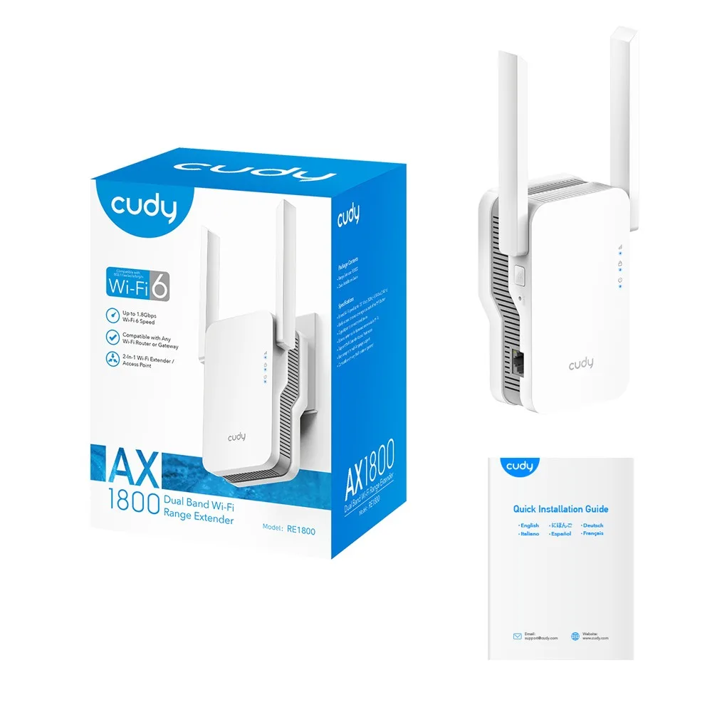 Cudy Repeater WiFi RE1800 Mesh AX1800 - Image 4
