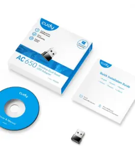 Cudy Network адаптер WU650 USB 2.0 AC650 Mini