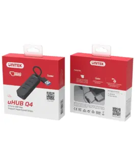 Alternative view of Unitek HUB USB-A, 4x USB 3.1L Active, 10W, H1117A