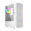 Gembird Компютър Case Midi Tower Fornax 4000 ARGB бял