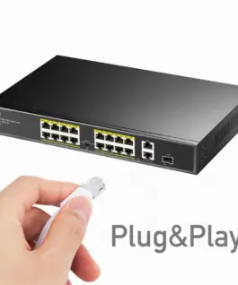 Cudy Switch FS1018PS1 16xFE PoE+ 200W 1xSFP