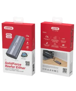 Alternative view of Unitek SolidForce USB-C to M.2 SSD(NVMe/SATA) Enclosur