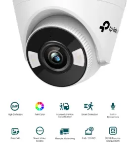 Alternative view of 3MP пълноцветна куполна мрежова камера TP-Link 3MP Full-Color Turret Network Camera VIGI C430(2.8mm)