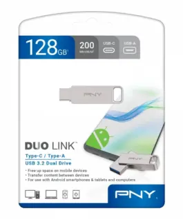 PNY Pendrive 128GB USB 3.2 Duo-Link P-FDI128DULINKTYC-GE