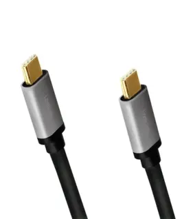 Alternative view of LogiLink USB-C M/M кабел, 4K/60Hz , PD, alu, 1m