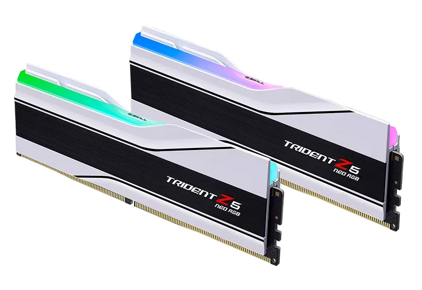 Памет за компютър G.SKILL Trident Z5 Neo RGB White 32GB(2x16GB) DDR5 6000MHz CL26 - AMD