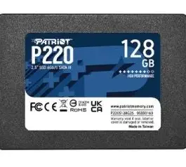 Patriot SSD диск 128GB P220 550/480 MB/s SATA III 2.5