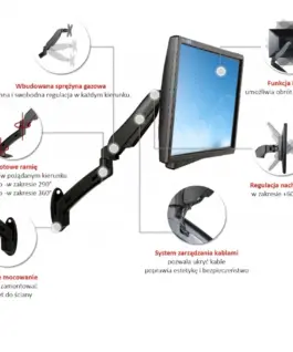 ART Wall handle to 1 lcd монитор 13-27 inches L-12GW