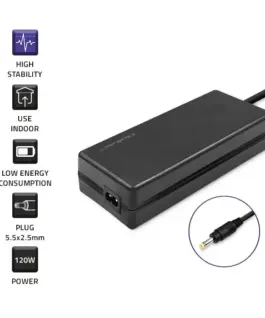 Alternative view of Qoltec Power адаптер for Asus 120W, 19V, 6.32A