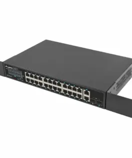 Lanberg Switch 24x1GB POE+ 2xGB RSGE-24P-2GE-2S-36