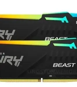 Kingston DDR5 Fury Beast Bla RGB 64GB(2*32GB)/6000 CL36 EXPO