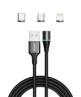 Alternative view of Savio кабел USB 3w1 1m CL-152