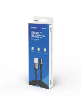 Savio кабел USB 3w1 1m CL-152