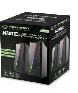 Esperanza Esperanza speakers 2.0 USB LED RAINBOW NORTEC