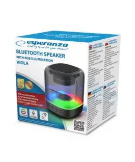 Alternative view of Esperanza Esperanza speaker BT FM LED RGB Viola