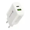 everActive зарядно USB/USB-C QC3.0 25W бял