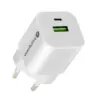 everActive зарядно USB/USB-C QC3.0 30W бял