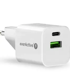 everActive зарядно USB/USB-C QC3.0 30W бял