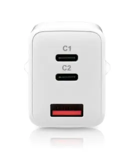 Alternative view of everActive зарядно USB/USB-C QC4+ 65W бял