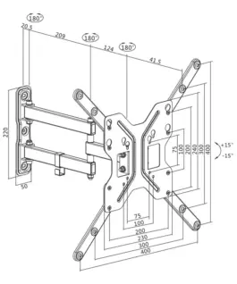 Alternative view of LogiLink TV wall mount, 23-55 max 30kg