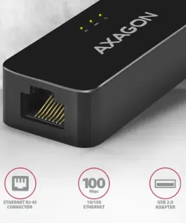 Alternative view of AXAGON адаптер LAN ADE-XR USB2.0 - Fast Ethernet