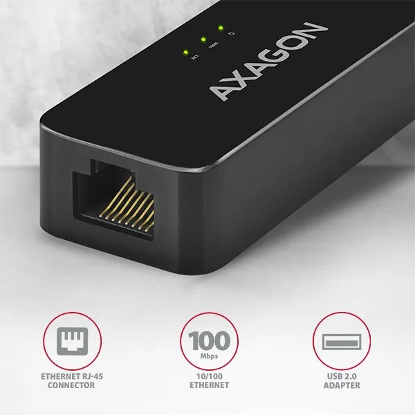 AXAGON адаптер LAN ADE-XR USB2.0 - Fast Ethernet - Image 2