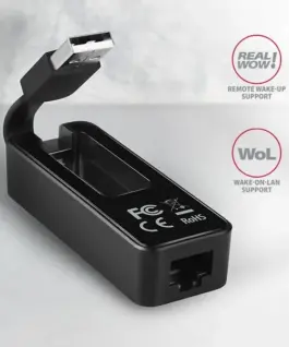 AXAGON адаптер LAN ADE-XR USB2.0 - Fast Ethernet - Image 3