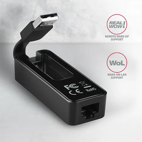 AXAGON адаптер LAN ADE-XR USB2.0 - Fast Ethernet - Image 3