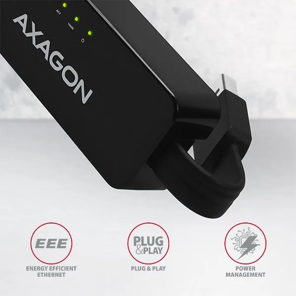 AXAGON адаптер LAN ADE-XR USB2.0 - Fast Ethernet - Image 4