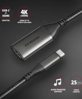 Alternative view of AXAGON AXAGON RVC-HI2M, USB-C to HDMI 2.0 адаптер 4K