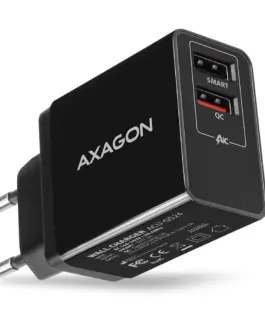 AXAGON AXAGON ACU-QS24 мрежово зарядно Smart 5V 12A + 1