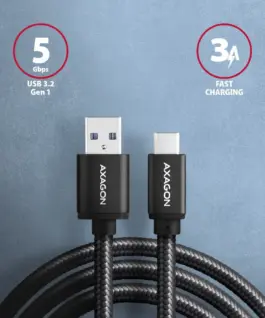 Alternative view of AXAGON AXAGON BUCM3-AM15AB Кабел USB-C to USB-A 1,
