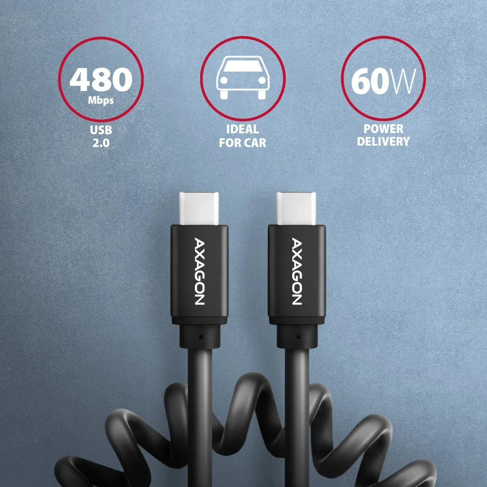 AXAGON AXAGON BUCM-CM10TB cabl e USB-C USB-C, 0.6m - Image 2
