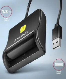 AXAGON AXAGON CRE-SM3N reader Smart card USB 1.3m cab