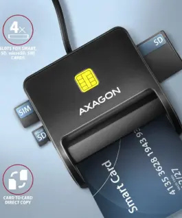 AXAGON AXAGON CRE-SM3SD reader Smart card +SD/microSD/