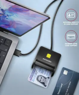 AXAGON AXAGON CRE-SM3SD reader Smart card +SD/microSD/