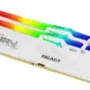 Kingston памет DDR5 Fury Beast RGB 32GB(2*16GB)/5600 CL36 бял