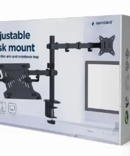 Alternative view of Gembird Adjustable desk mount with монитор arm and Лаптоп tray