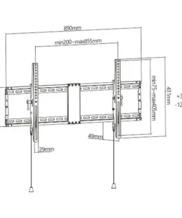 Alternative view of Gembird TV Wall Mount 43-90 inch tilt