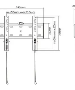 Alternative view of Gembird TV wall mount (fixed), 23 inches-42 inches (30 kg)