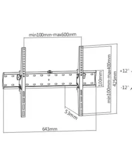 Gembird TV Wall Mount 37-70 inch tilt