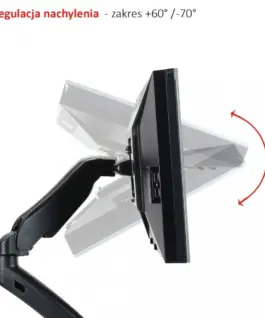 ART Desk handle on gas spring for 1 LCD монитор / LED 13-27 L-11GD