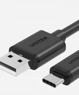 Alternative view of Unitek кабел USB-C - USB-A 2.0, 2M, M/M, C14068BK