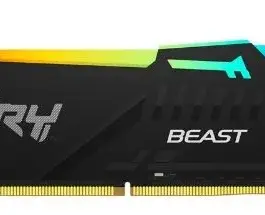 Kingston памет DDR5 Fury Beast черен RGB 128GB(4*32GB)/5600 CL40
