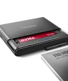 Alternative view of AXAGON ADSA-CC USB-C 10 Gbps NVMe M.2 2.5/3.5 SSD&HDD Clone Master 2