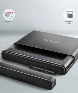 AXAGON ADSA-CC USB-C 10 Gbps NVMe M.2 2.5/3.5 SSD&HDD Clone Master 2
