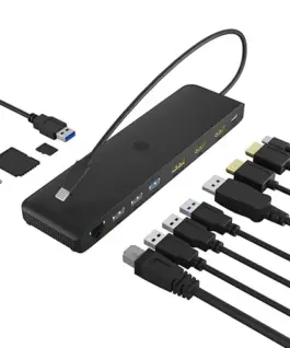 Alternative view of IcyBox ICY BOX IB-DK2116-C 12in1,HDMI,DP,LAN,USB