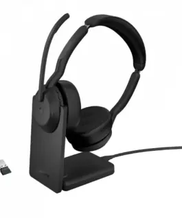 Jabra слушалки Evolve2 55 Link380a MS Stereo Stand